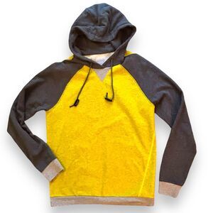 Adidas SLVR Men's Hoodie Size Small MFT Coated Lightweight Yellow Grey